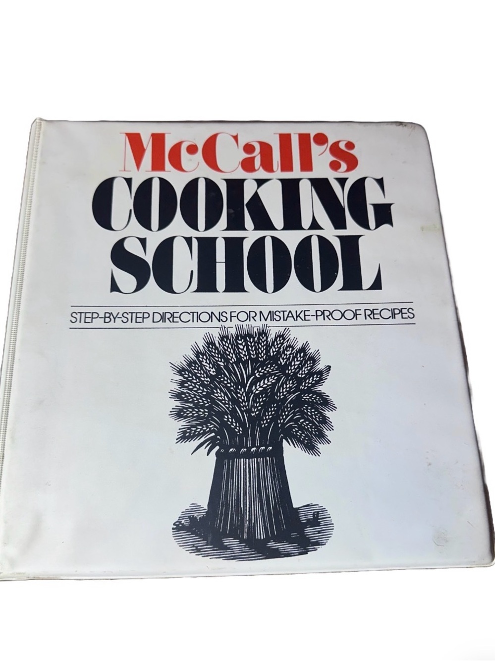McCall's Cooking School 1986 Binder Cookbook Step-by-Step Recipes FIELD